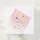 割引コードロゴ金ゴールドハートサンキューピンク フェイバータグ (インサイチュ)