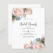 割引ブライダルブランチフローラ招待状 (正面/裏面)