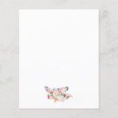 割引ブライダルブランチフローラ招待状 (裏面)