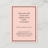 割引モダンカードを簡易選択 割引カード (正面)