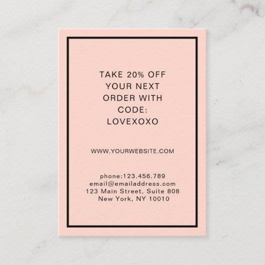 割引モダンカードを簡易選択 割引カード (正面)