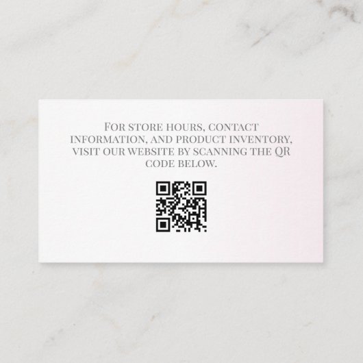 割引ロイヤリティカード 名刺 (裏面)