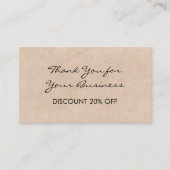 割引ロイヤリティ 名刺 (正面)