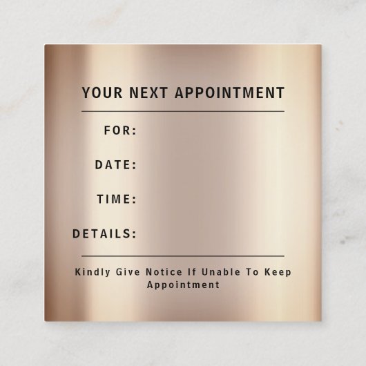 割引ロゴありがとうバラ金ゴールド 予約カード (裏面)