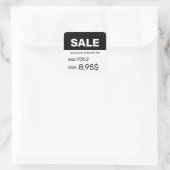 割引価格ステッカーラベル スクエアシール (バッグ)
