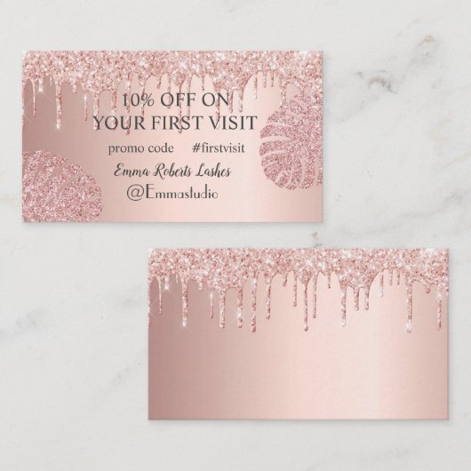 割引販売の提供プロモーションコード最初の訪問 名刺 (正面/裏面)