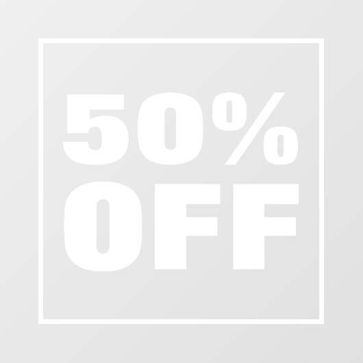 割引販売 ウィンドウサイン (シート)