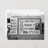 割引酒とガソリン， 1939 ポストカード (正面/裏面)