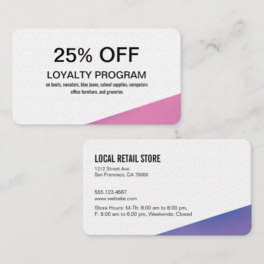 割引 (正面/裏面)