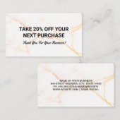 割引 |大理石 名刺 (正面/裏面)