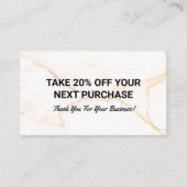 割引 |大理石 名刺 (正面)