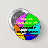 割引Beachball私の年長のボタンを覚えて下さい 缶バッジ (正面&裏面)