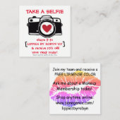 割引Selfieカード-写真カード-割引 割引カード (正面/裏面)