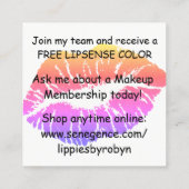 割引Selfieカード-写真カード-割引 割引カード (裏面)