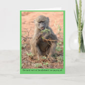 割当ての挨拶状 カード (正面)