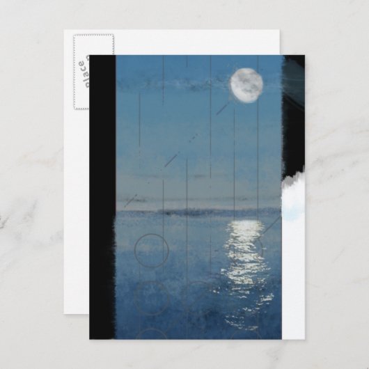 創世記の日2: Waters 2014デジタル絵画の ポストカード (正面/裏面)