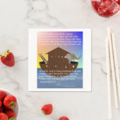 創世記の聖なる書物、 経典でノアの箱舟 スタンダードカクテルナプキン (インサイチュ)