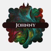 創世記抽象芸術 オーナメントカード (裏面)