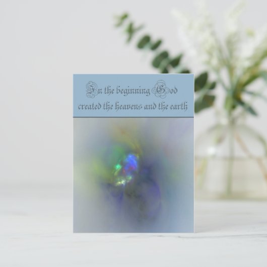 創世記1最初に神は天国を創造した ポストカード (スタンド正面)