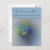 創世記1最初に神は天国を創造した ポストカード (正面/裏面)