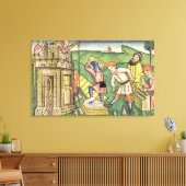 創世記11 1-9建物バベルの塔、t キャンバスプリント (インサイチュ (リビング))