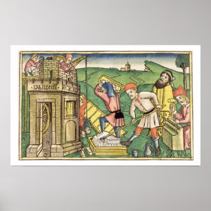 創世記11 1-9建物バベルの塔、t ポスター