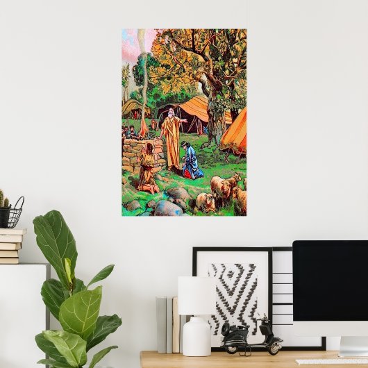 創世記12神のアブラムへの約束ポスター ポスター (ホームオフィス)