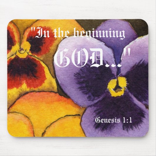 創世記1:1マウスパッド マウスパッド (正面)