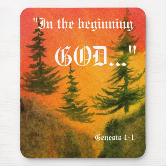 創世記1:1マウスパッド マウスパッド (正面)