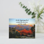 創世記1:1最初に、神は創造された ポストカード (スタンド正面)