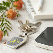 創世記1:1最初の神で…"聖書の真理K キーホルダー (側面)