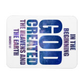 創世記1:1神が創造された宇宙 マグネット (横)