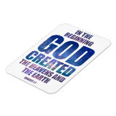 創世記1:1神が創造された宇宙 マグネット (左側)