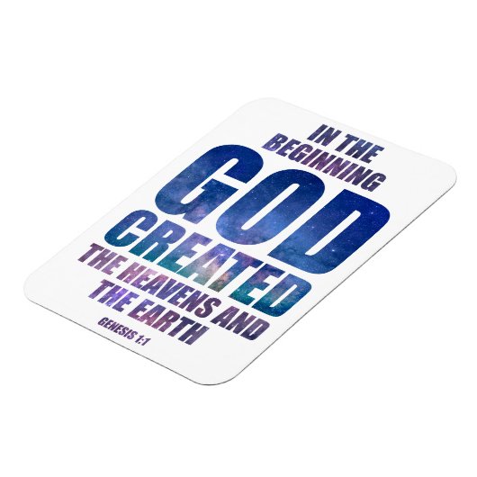 創世記1:1神が創造された宇宙 マグネット (左側)