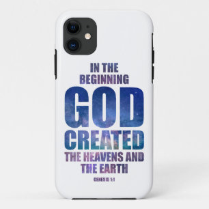 創世記1:1神が創造された宇宙 iPhone 11 ケース