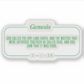 創世記1:10 シール (正面)