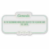 創世記1:1 シール (正面)