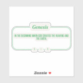 創世記1:1 シール (シート)