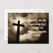 創世記1:1 ポストカード (正面/裏面)