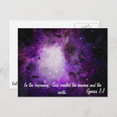 創世記1:1 ポストカード (正面/裏面)