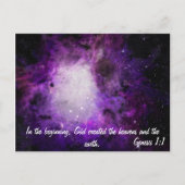 創世記1:1 ポストカード (正面)