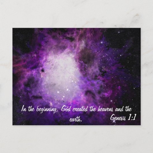 創世記1:1 ポストカード (正面)