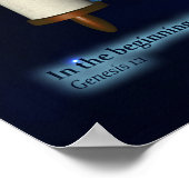 創世記1:1 -建築 ポスター (角)