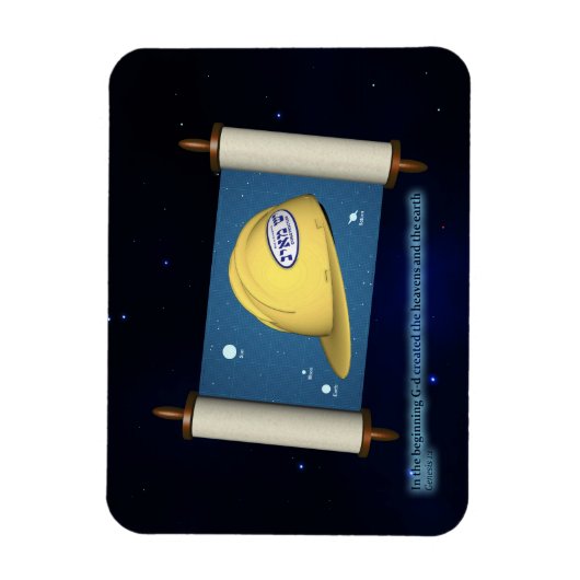 創世記1:1 -建築 マグネット (縦)