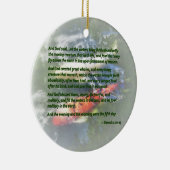 創世記1 20-23神は言われた、「水は持って来なさい セラミックオーナメント (右)