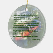 創世記1 20-23神は言われた、「水は持って来なさい セラミックオーナメント (左)