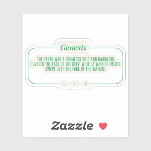 創世記1:2 シール (シート)