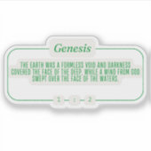 創世記1:2 シール (正面)