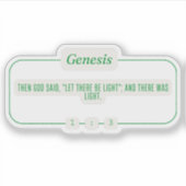 創世記1:3 シール (正面)