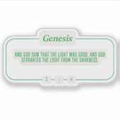 創世記1:4 シール (正面)